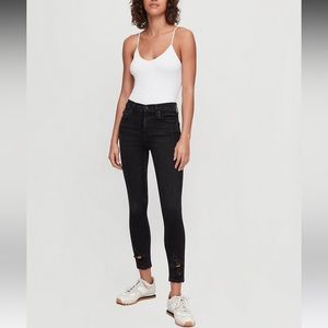 AGoldE Sophie Hi Rise Crop in Temple